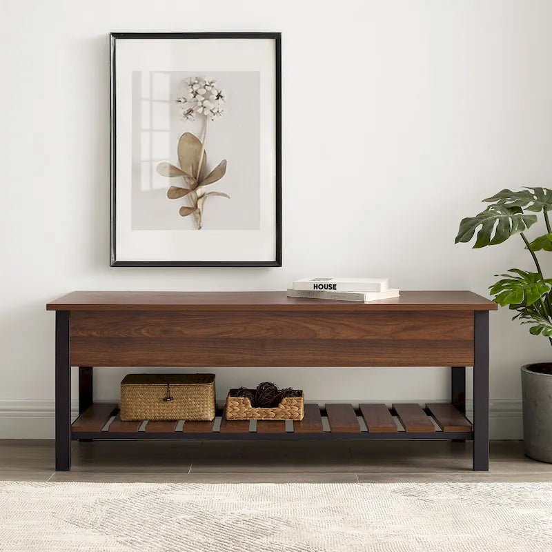 Lift-top Storage Bench