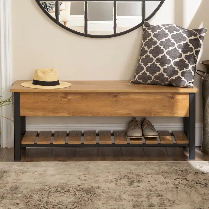 Lift-top Storage Bench