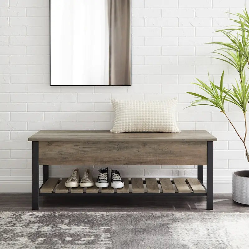 Lift-top Storage Bench