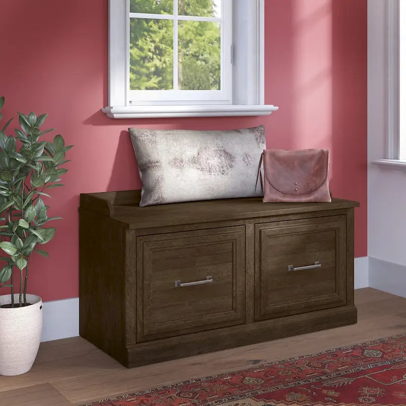Shoe Storage Bench with Doors