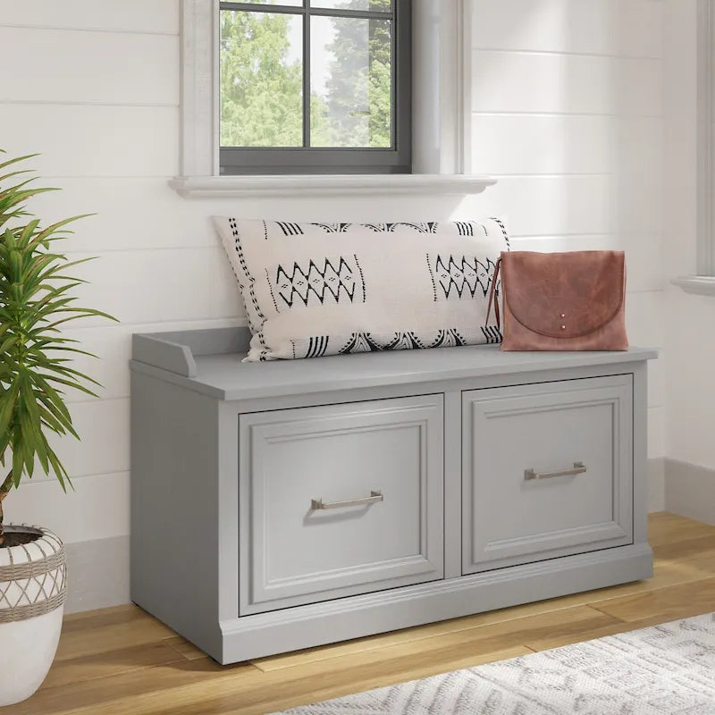 Shoe Storage Bench with Doors