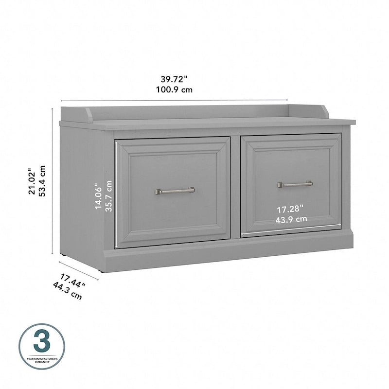 Shoe Storage Bench with Doors