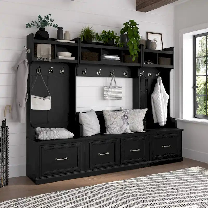 Shoe Storage Bench with Doors