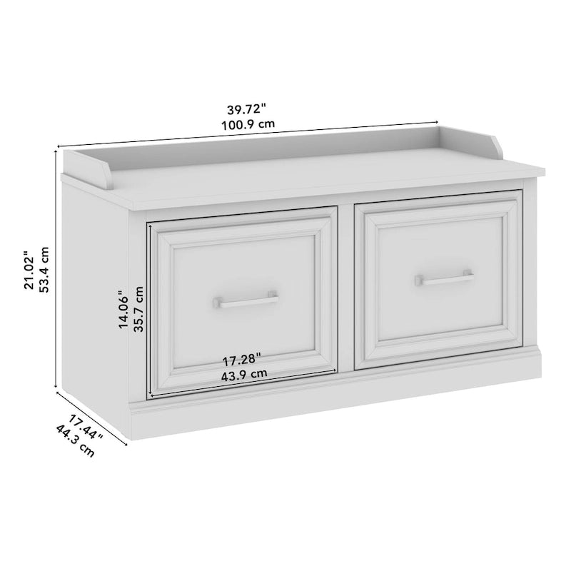Shoe Storage Bench with Doors