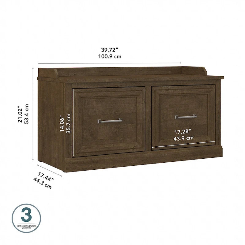 Shoe Storage Bench with Doors