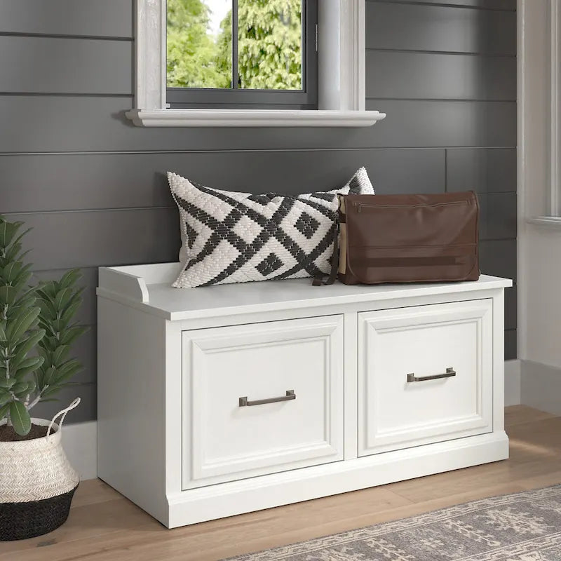 Shoe Storage Bench with Doors