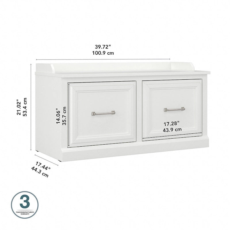 Shoe Storage Bench with Doors