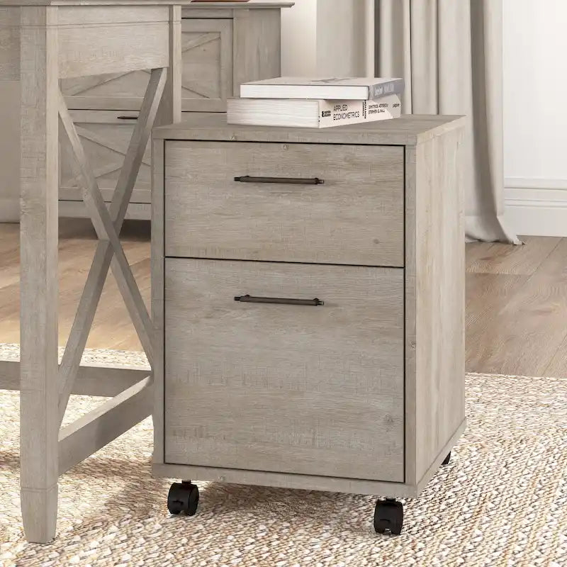 2 Drawer Mobile File Cabinet