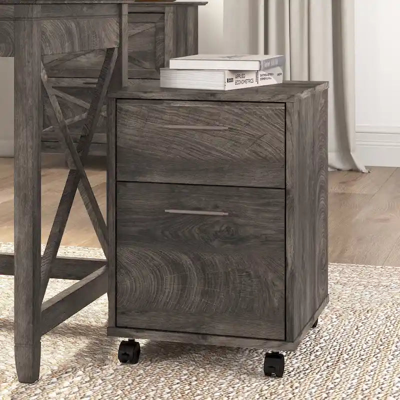 2 Drawer Mobile File Cabinet