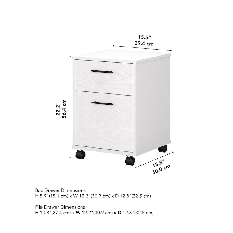 2 Drawer Mobile File Cabinet