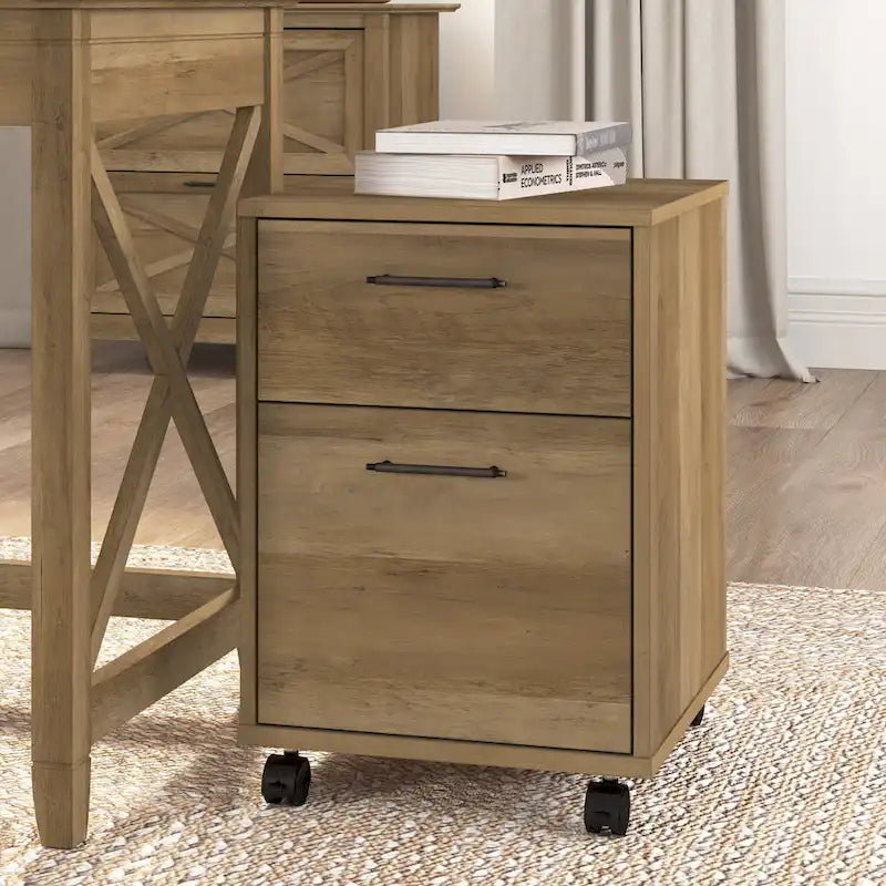 2 Drawer Mobile File Cabinet