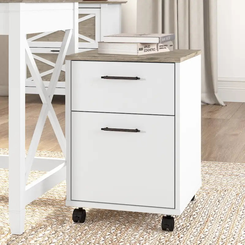 2 Drawer Mobile File Cabinet