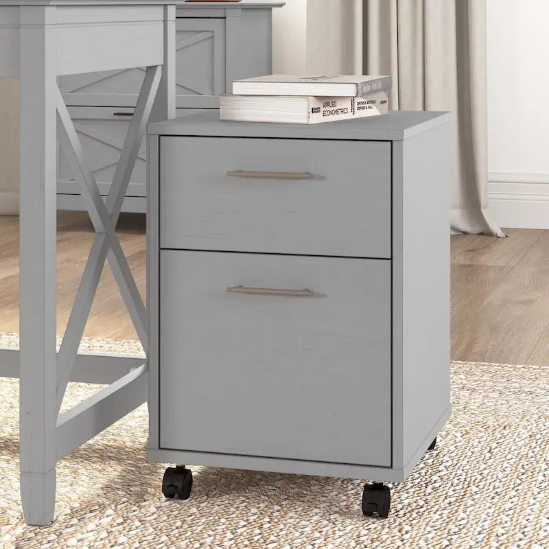 2 Drawer Mobile File Cabinet