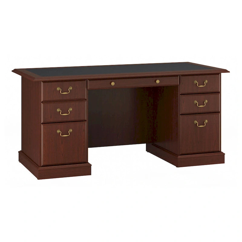 Executive Desk with Drawers and Storage