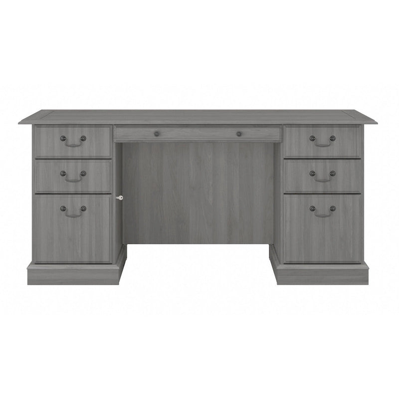 Executive Desk with Drawers and Storage