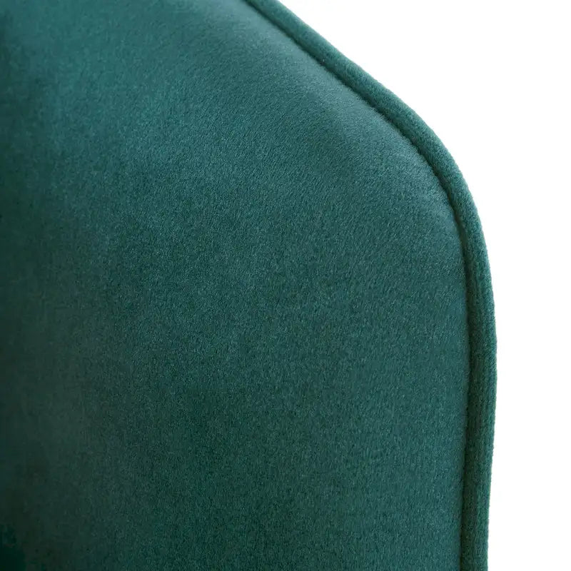 Gold Finish Velvet Accent Chair