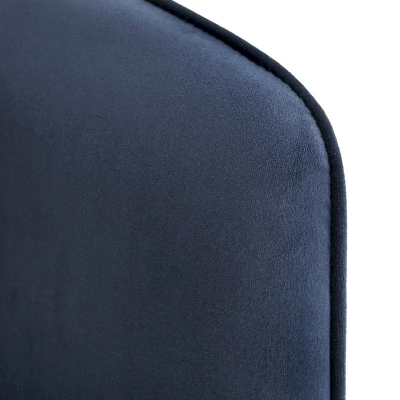 Gold Finish Velvet Accent Chair