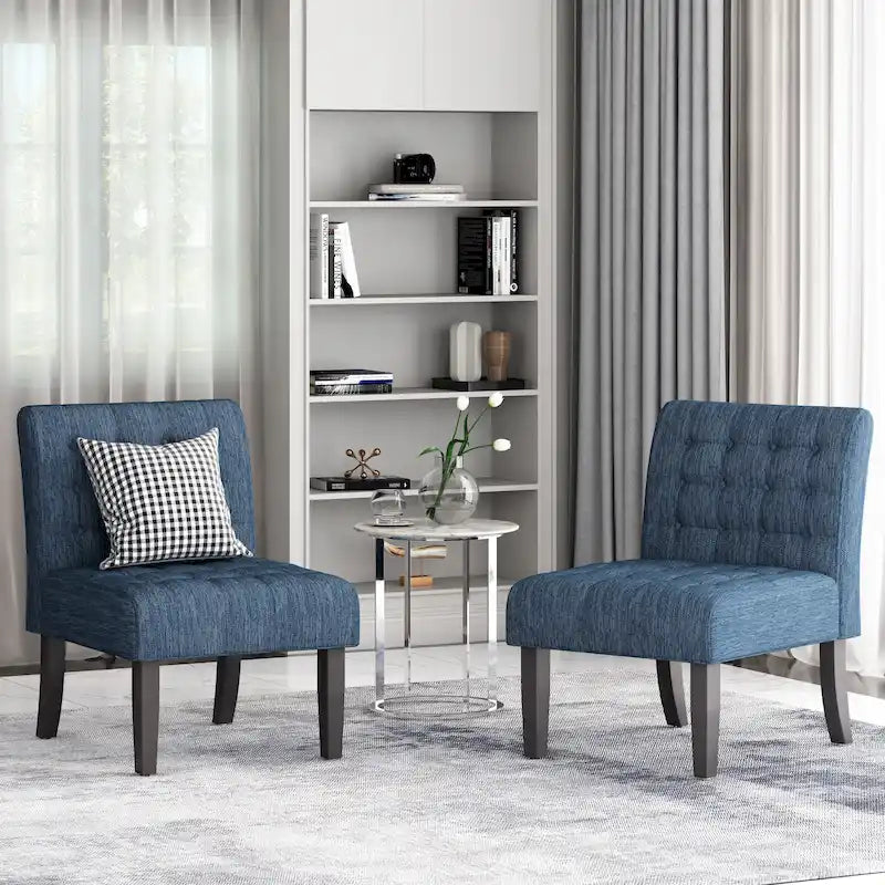 Fabric Tufted Accent Chair