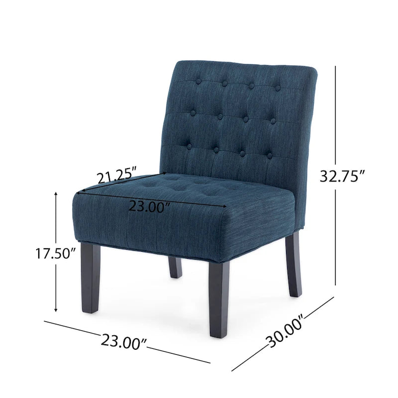 Fabric Tufted Accent Chair