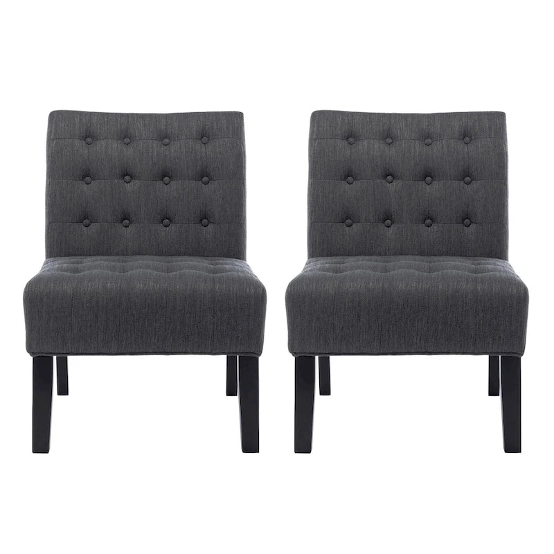 Fabric Tufted Accent Chair