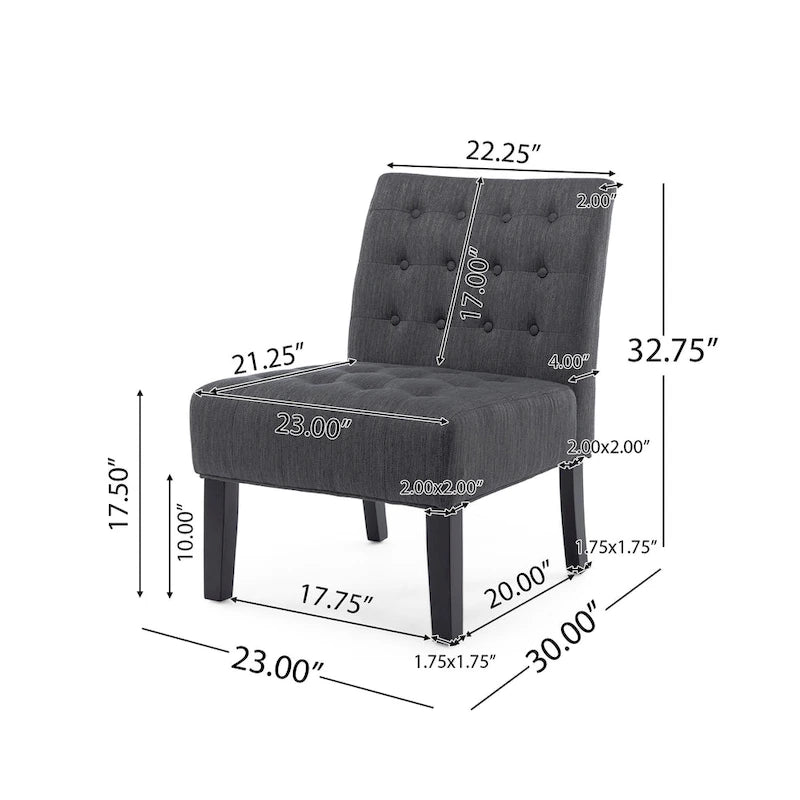Fabric Tufted Accent Chair