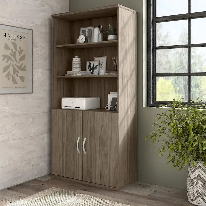 Tall 5 Shelf Bookcase