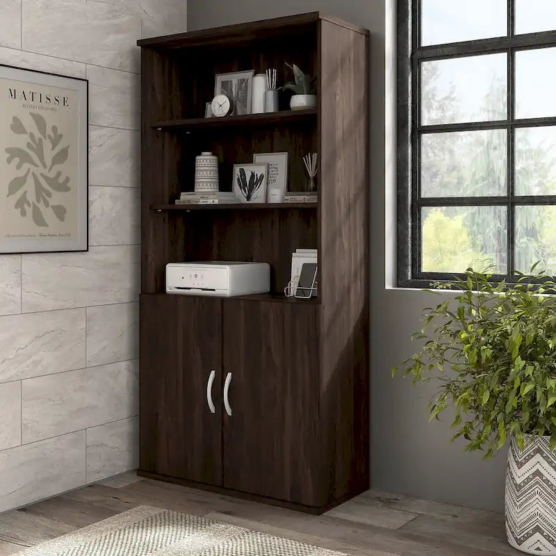 Tall 5 Shelf Bookcase