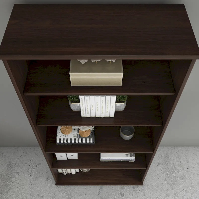 Tall 5 Shelf Bookcase