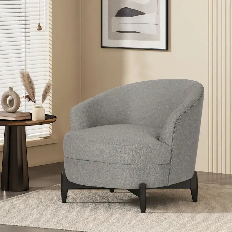 Boucle Upholstered Club Chair