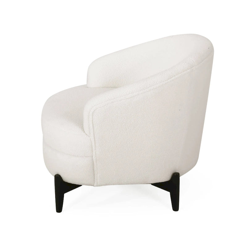 Boucle Upholstered Club Chair