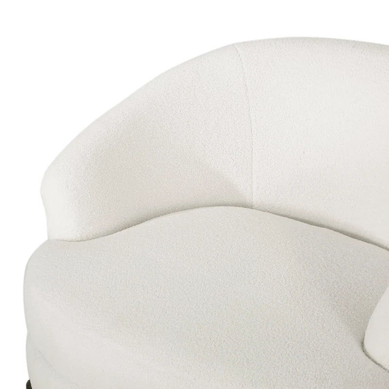 Boucle Upholstered Club Chair