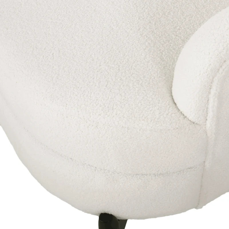Boucle Upholstered Club Chair