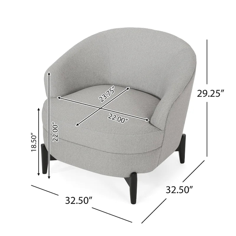 Boucle Upholstered Club Chair
