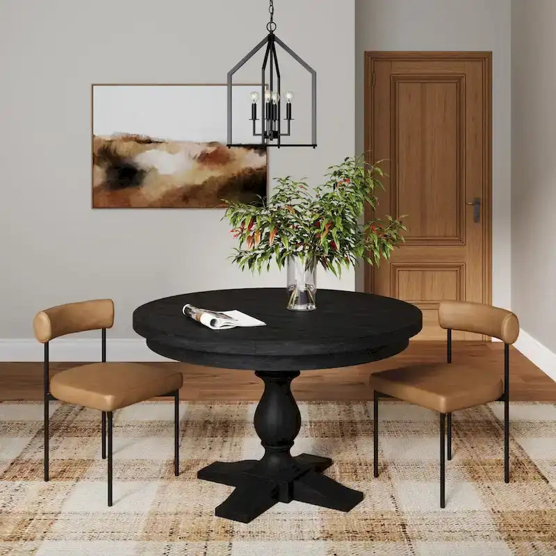 Counter Height Barstool or Dining Chair with Back and Upholstered Cushion