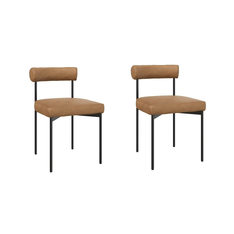 Counter Height Barstool or Dining Chair with Back and Upholstered Cushion