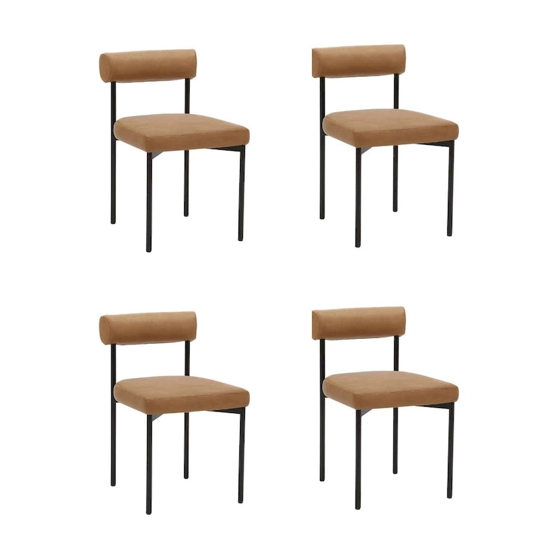 Counter Height Barstool or Dining Chair with Back and Upholstered Cushion
