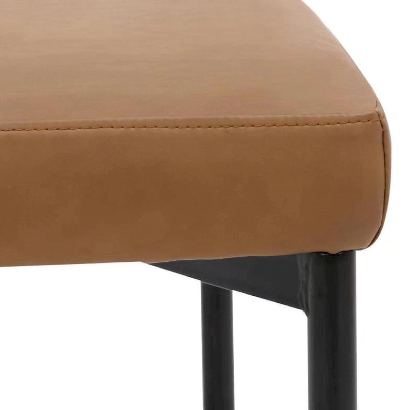 Counter Height Barstool or Dining Chair with Back and Upholstered Cushion
