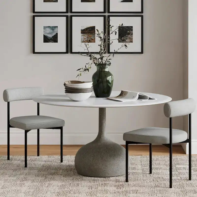 Counter Height Barstool or Dining Chair with Back and Upholstered Cushion