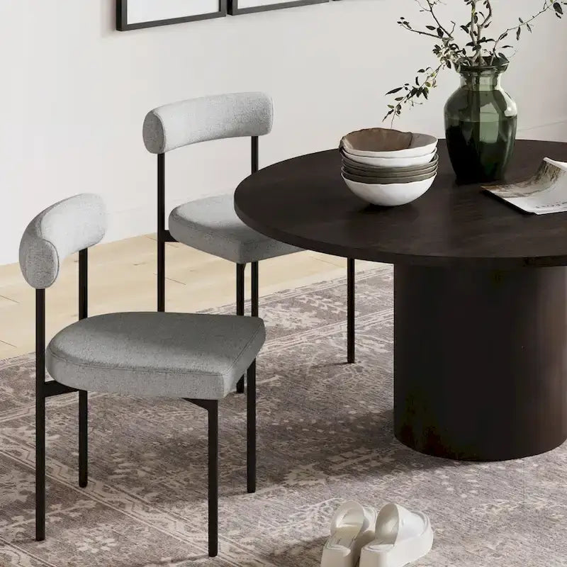 Counter Height Barstool or Dining Chair with Back and Upholstered Cushion