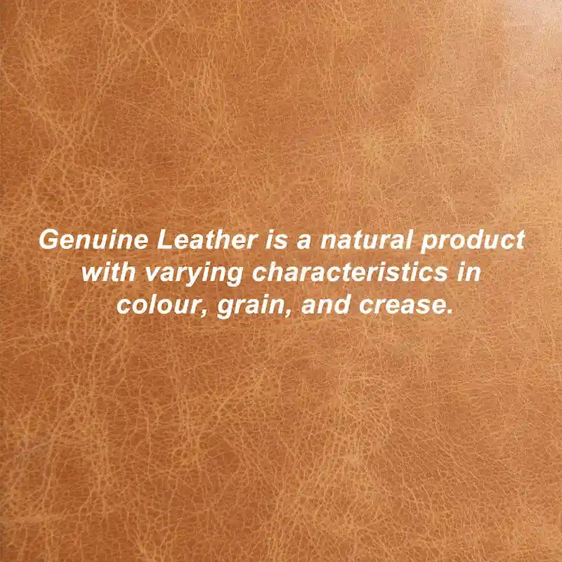 Modern Top Grain Genuine Leather Swivel Armchair with Pillow