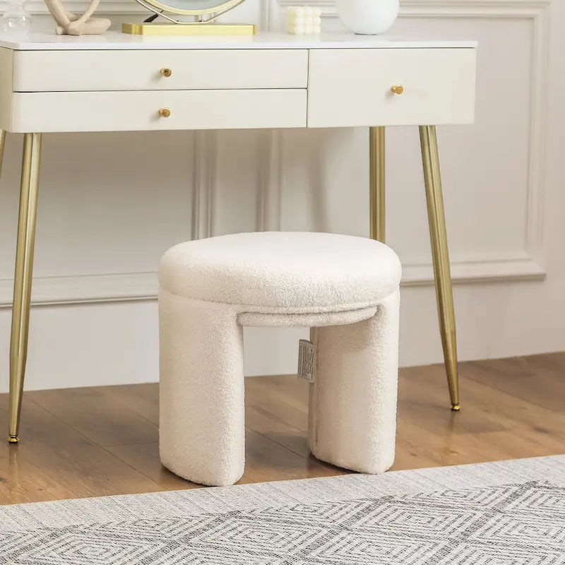 Ottoman Small Teddy Low Foot Stool Vanity Stool