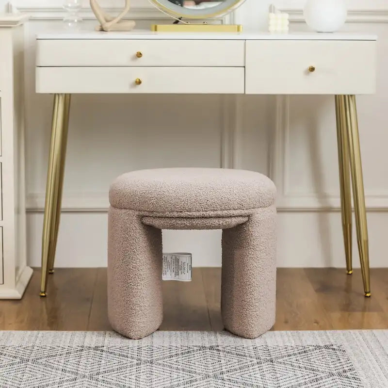 Ottoman Small Teddy Low Foot Stool Vanity Stool