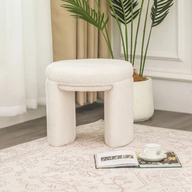 Ottoman Small Teddy Low Foot Stool Vanity Stool