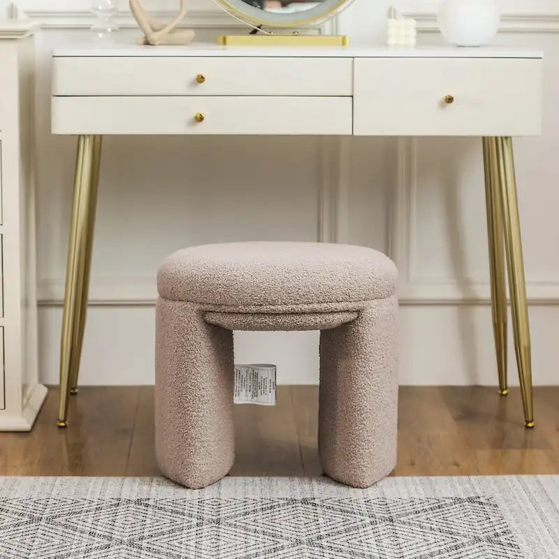Ottoman Small Teddy Low Foot Stool Vanity Stool