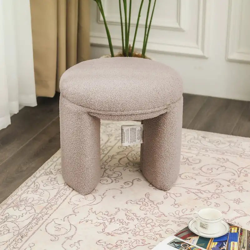 Ottoman Small Teddy Low Foot Stool Vanity Stool
