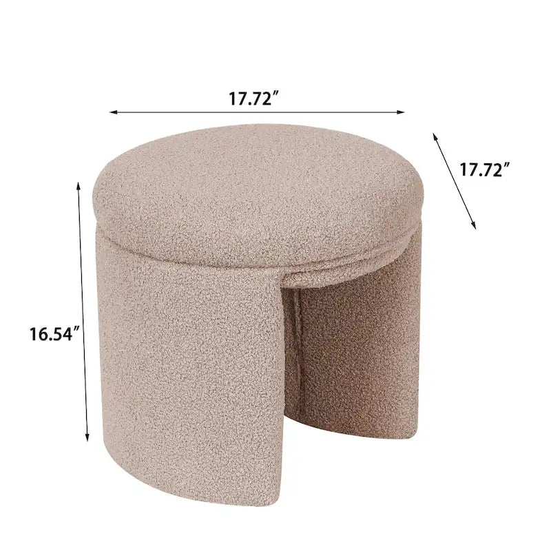 Ottoman Small Teddy Low Foot Stool Vanity Stool
