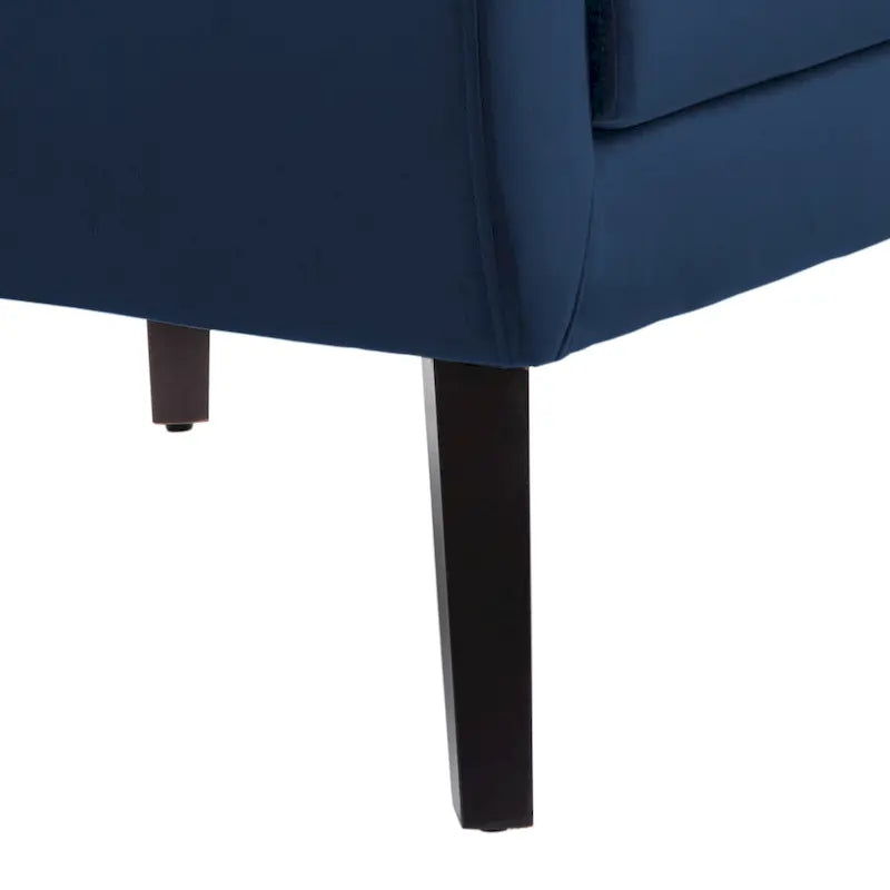 Velvet Upholstered Armchair Tufted Accent Chair
