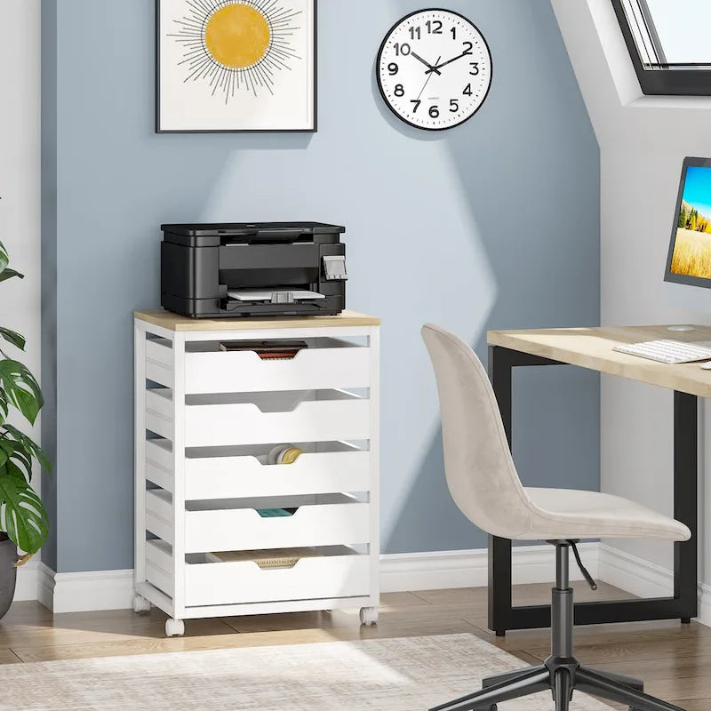 5 Drawer Chest & 7 Drawer Chest Wood Storage Drawer Cabinet Organizer