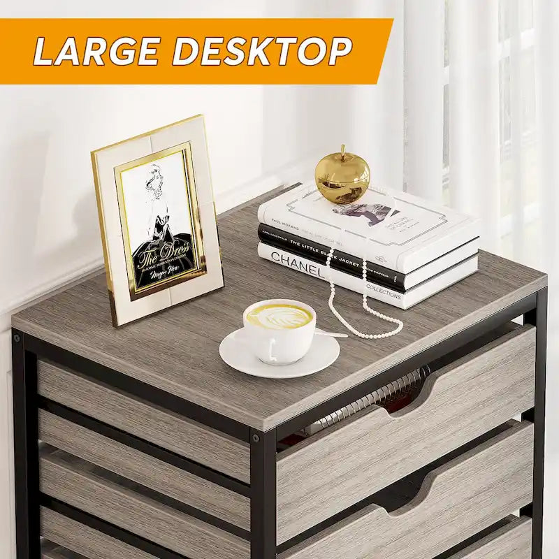 5 Drawer Chest & 7 Drawer Chest Wood Storage Drawer Cabinet Organizer