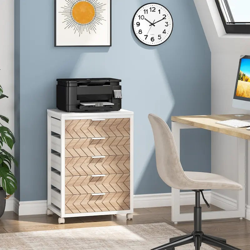 5 Drawer Chest & 7 Drawer Chest Wood Storage Drawer Cabinet Organizer